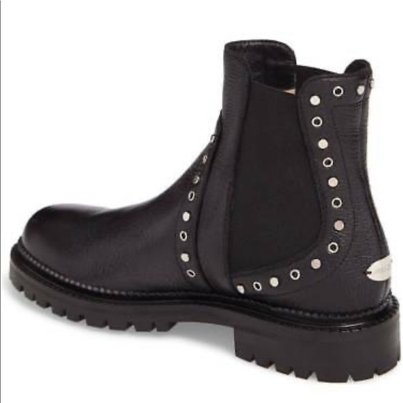 NEW Jimmy Choo Burrow Studded Chelsea Boots 35.5 - Picture 5 of 12